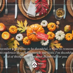 Thanksgiving Table Postcard – First Class