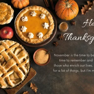 A Time to Be Thankful Thanksgiving Postcard – First Class
