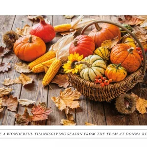 Bountiful Harvest Thanksgiving Postcard – First Class